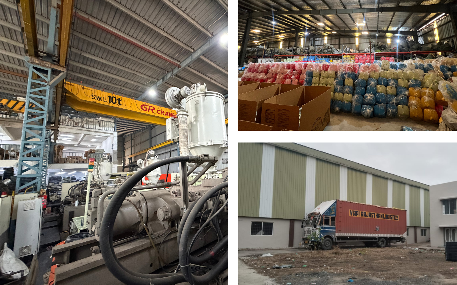 Collage of Unistar plants in Punjab and Gujarat